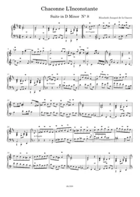 Chaconne L'Inconstante Suite in D Minor 8