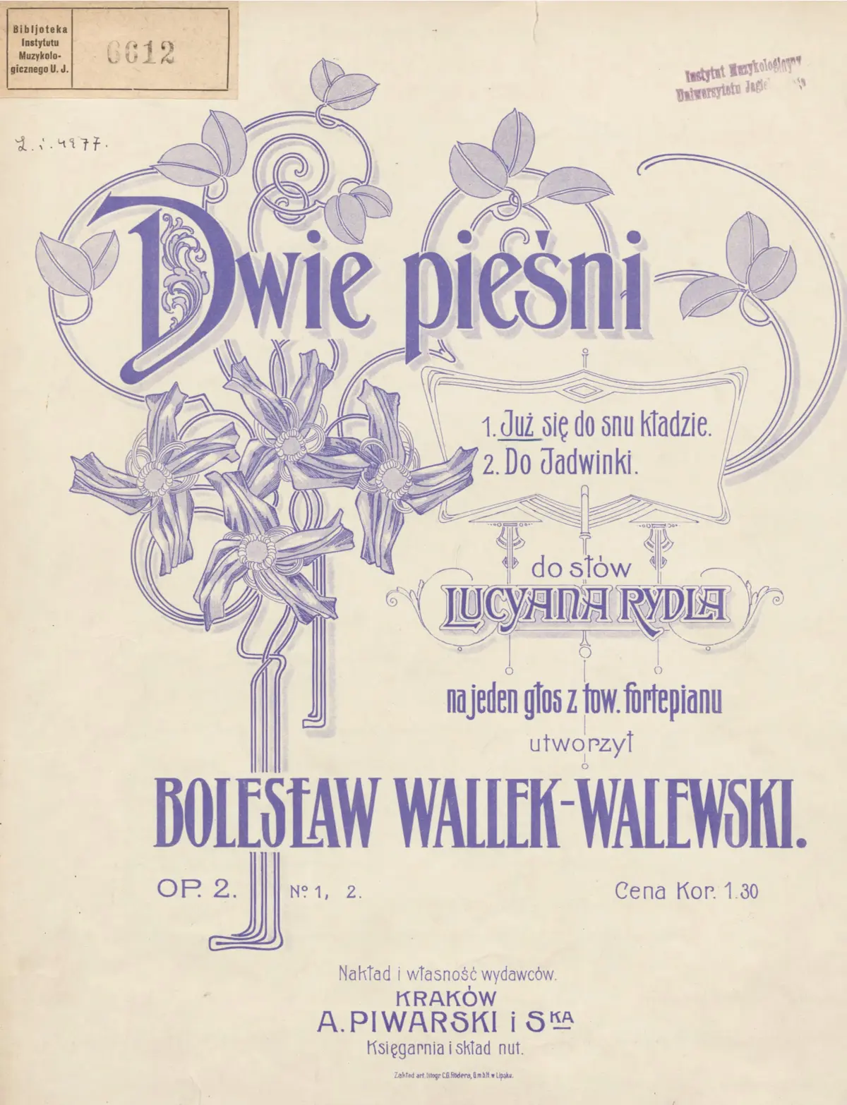 2 Pieśni - Page 1