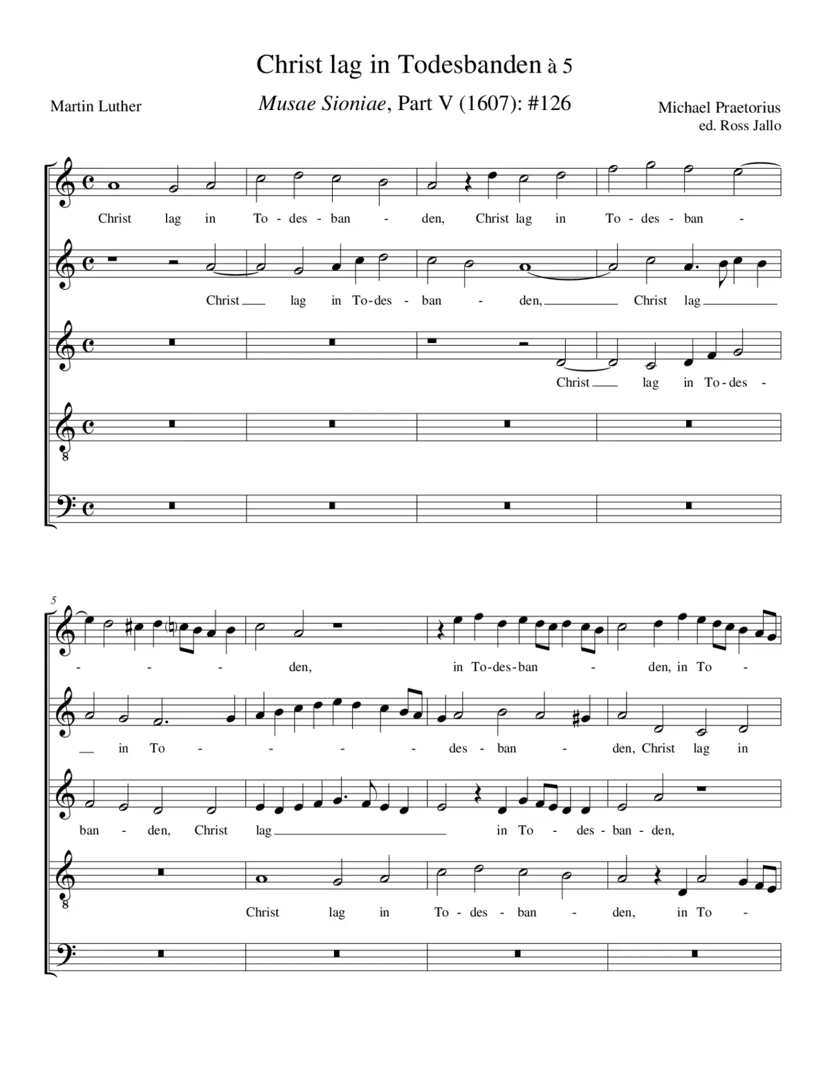 Christ lag in Todesbanden a 5 II - Page 1