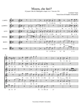 Misera, che farò