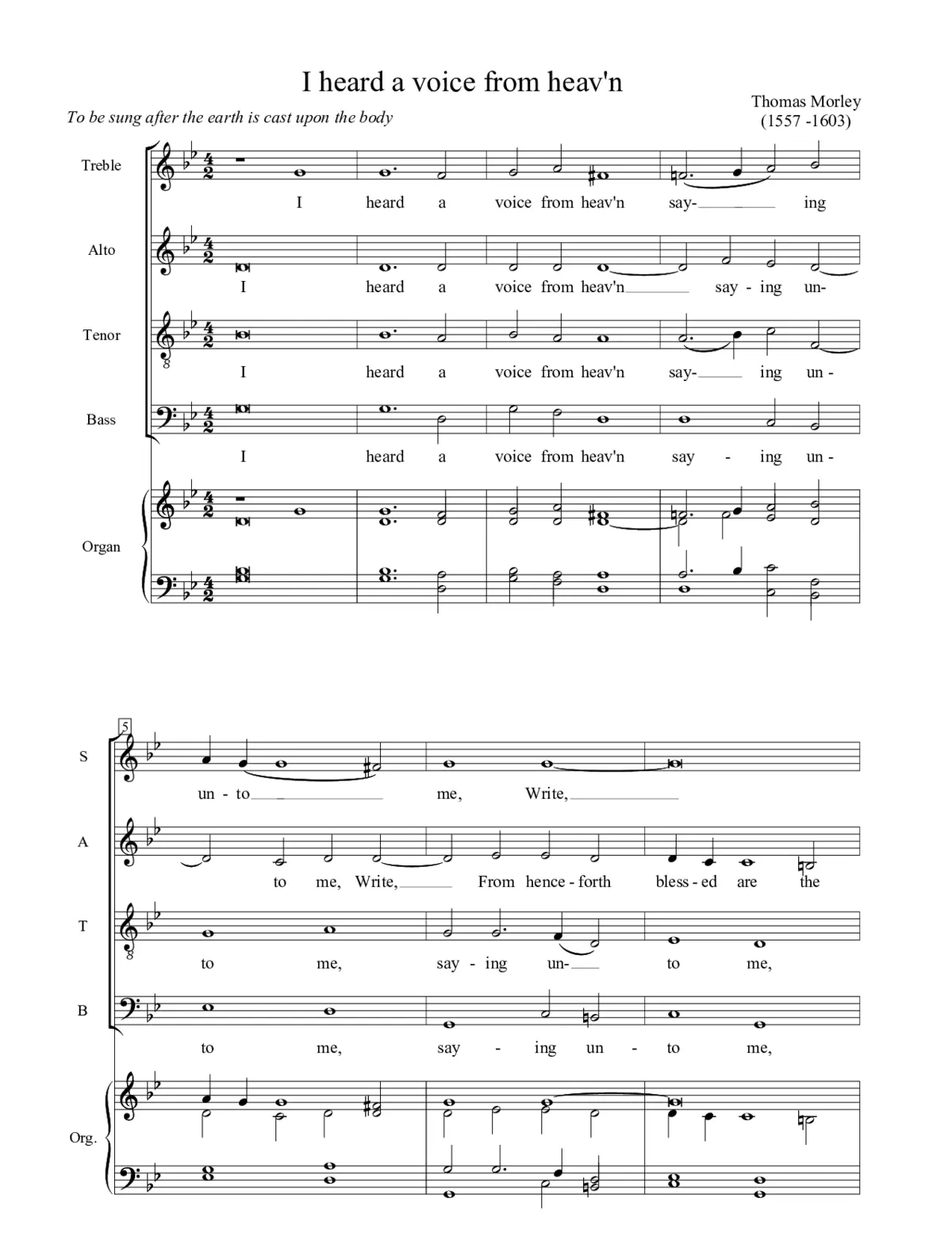 I heard a voice from heaven - Page 1