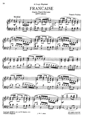 Française d’après Claude Gervaise (16ème siècle)