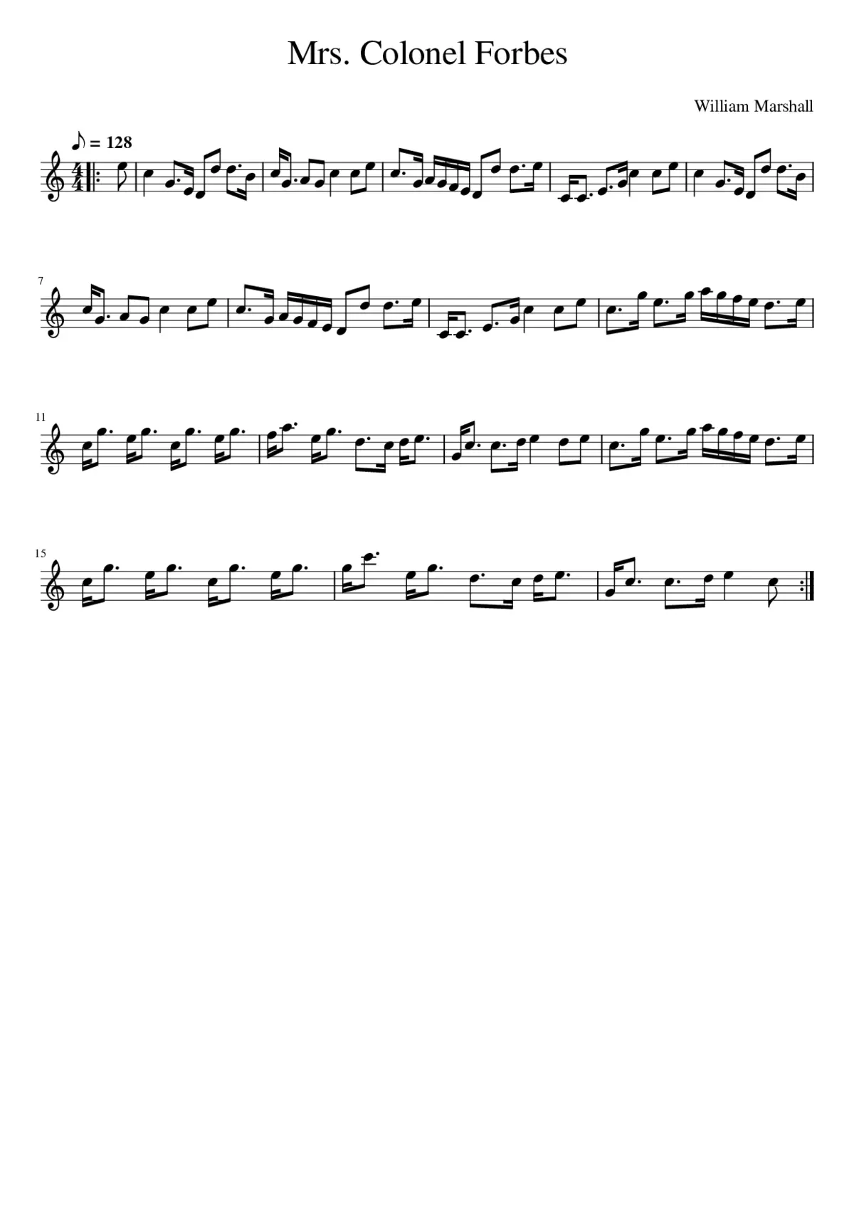 Mrs. Colonel Forbes - Page 1