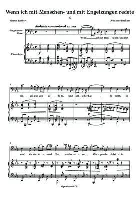 Wenn ich mit Menschen- und mit Engelzungen redete