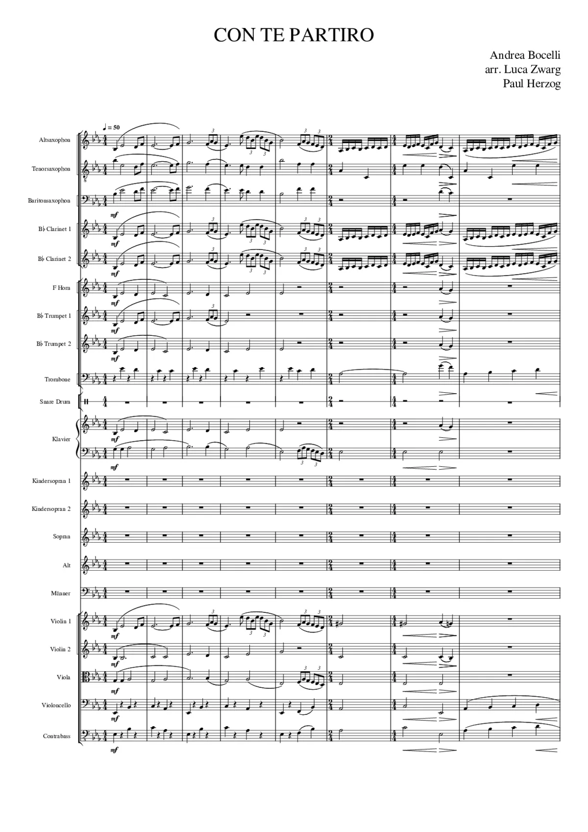 time to say goodbye con te partirò - Page 1