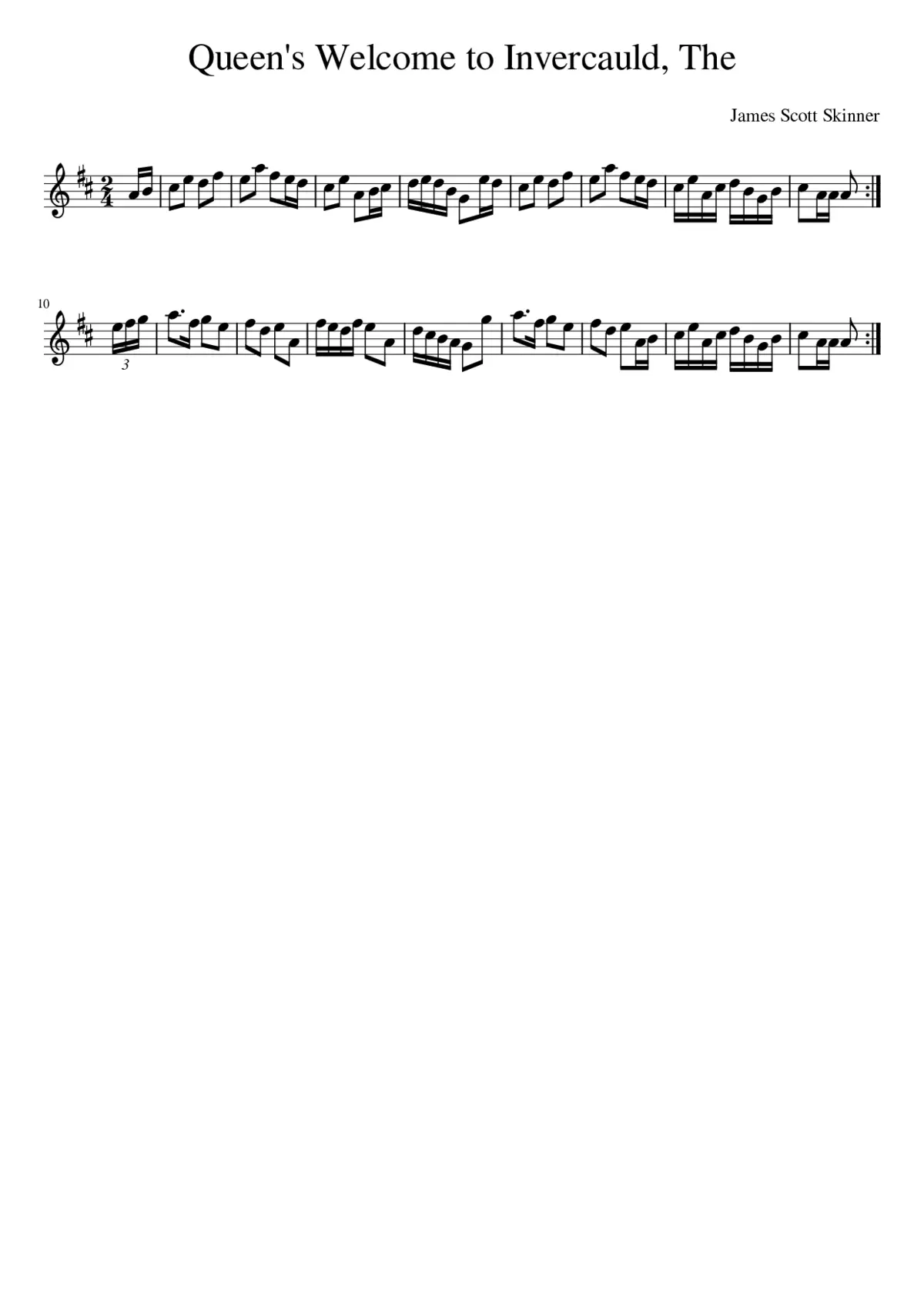 The Queen's Welcome to Invercauld - Page 1