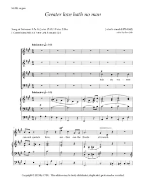 Greater love hath no man