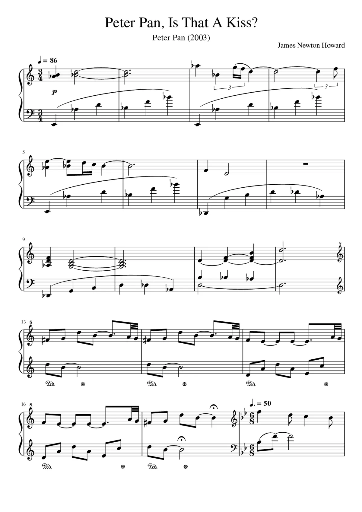 Peter Pan Is That A Kiss? - Page 1