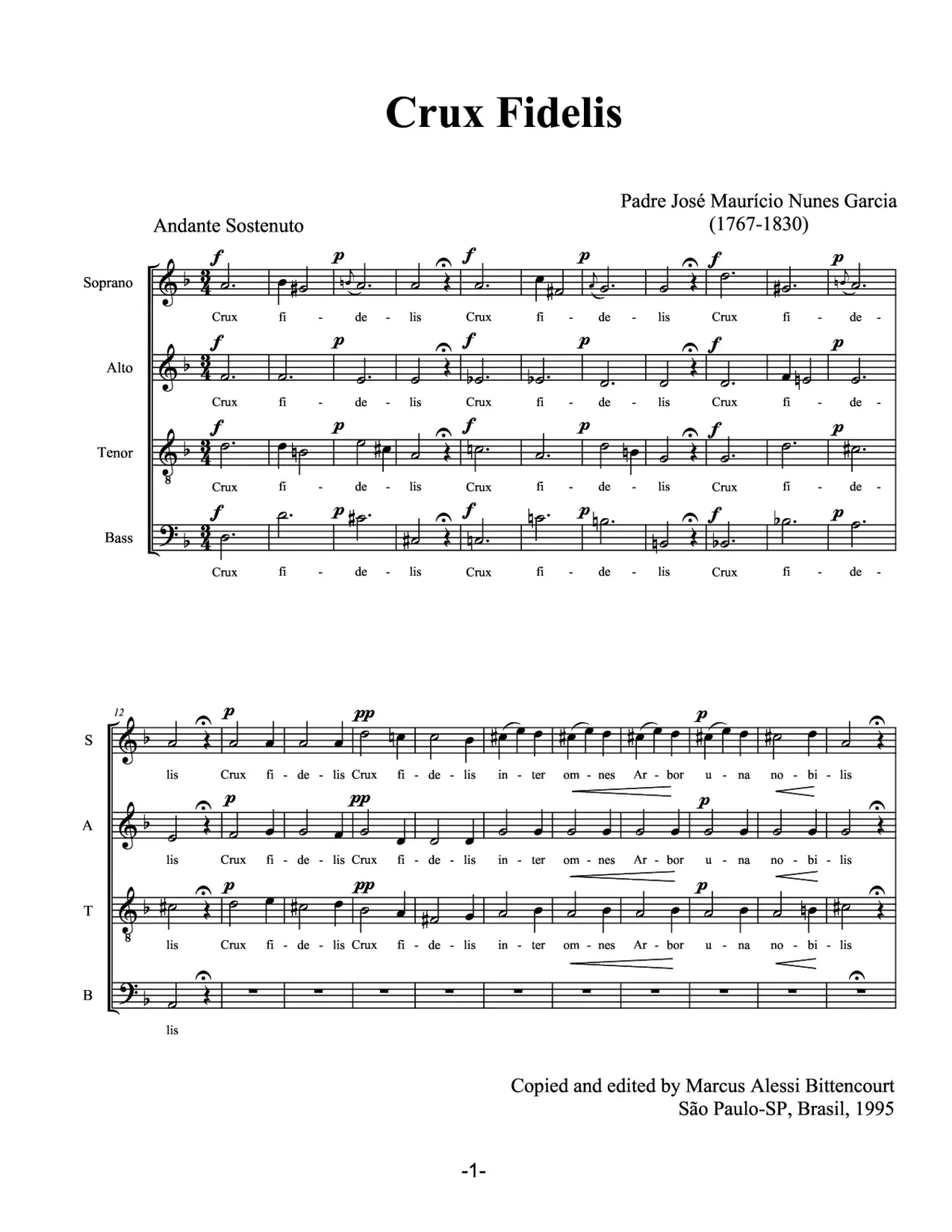 Crux fidelis - Page 1