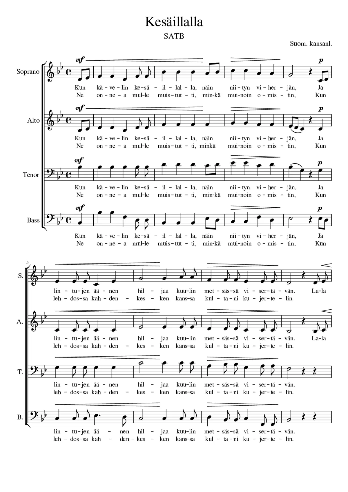 Kesäillalla - Page 1