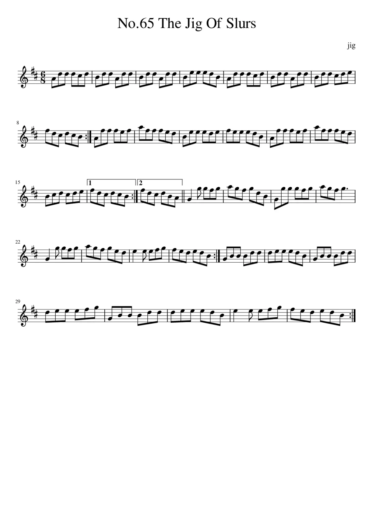 No.65 The Jig Of Slurs - Page 1