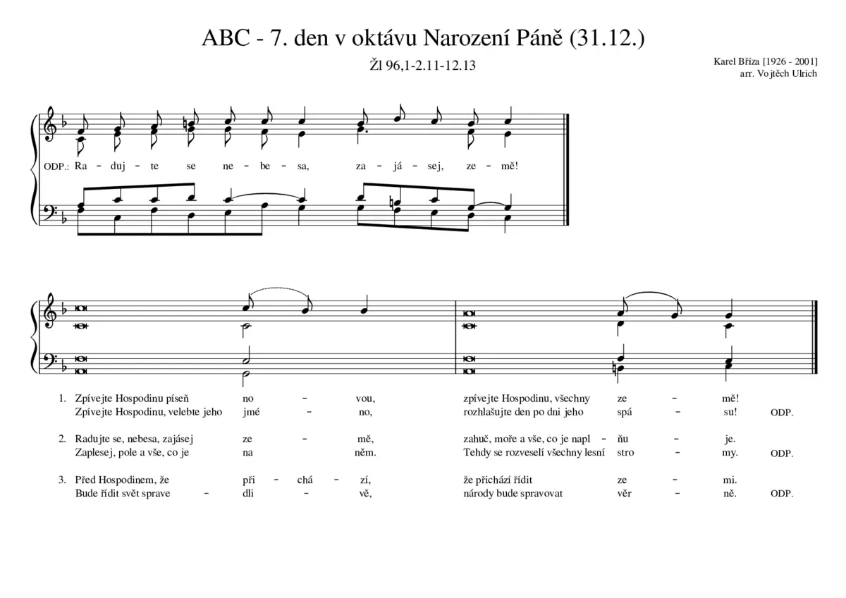 ABC - 7. den v oktávu Narození Páně (31.12.) - Page 1