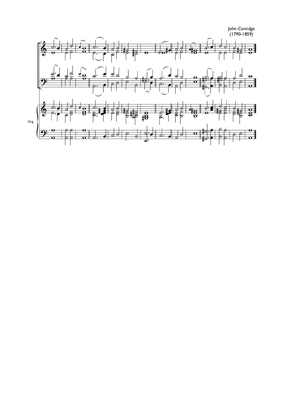 Double chant in A minor III - Page 1