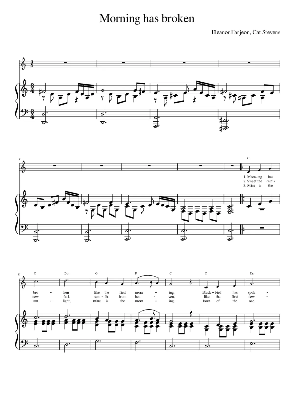 morning has broken - Page 1