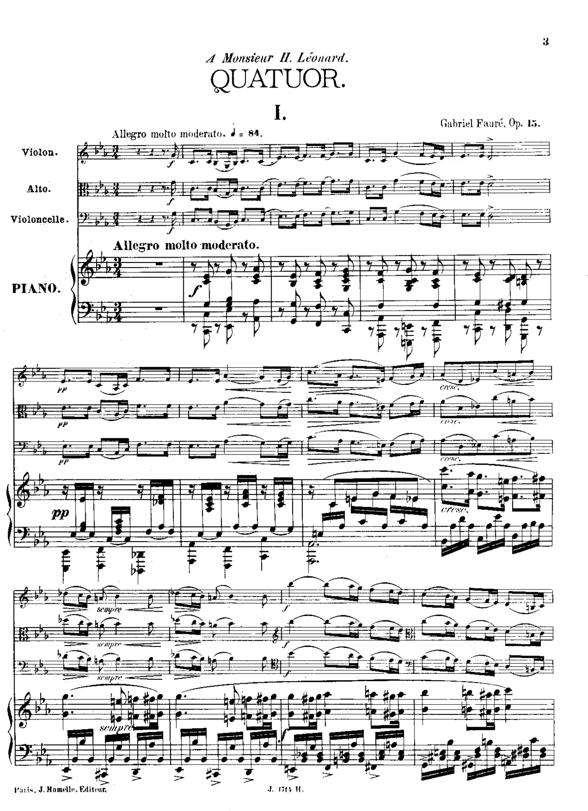 Piano Quartet No.1 - Page 1