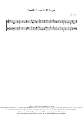 Double Chant in E flat Major