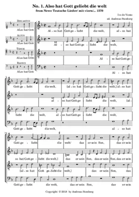 Also hat Gott geliebt die welt