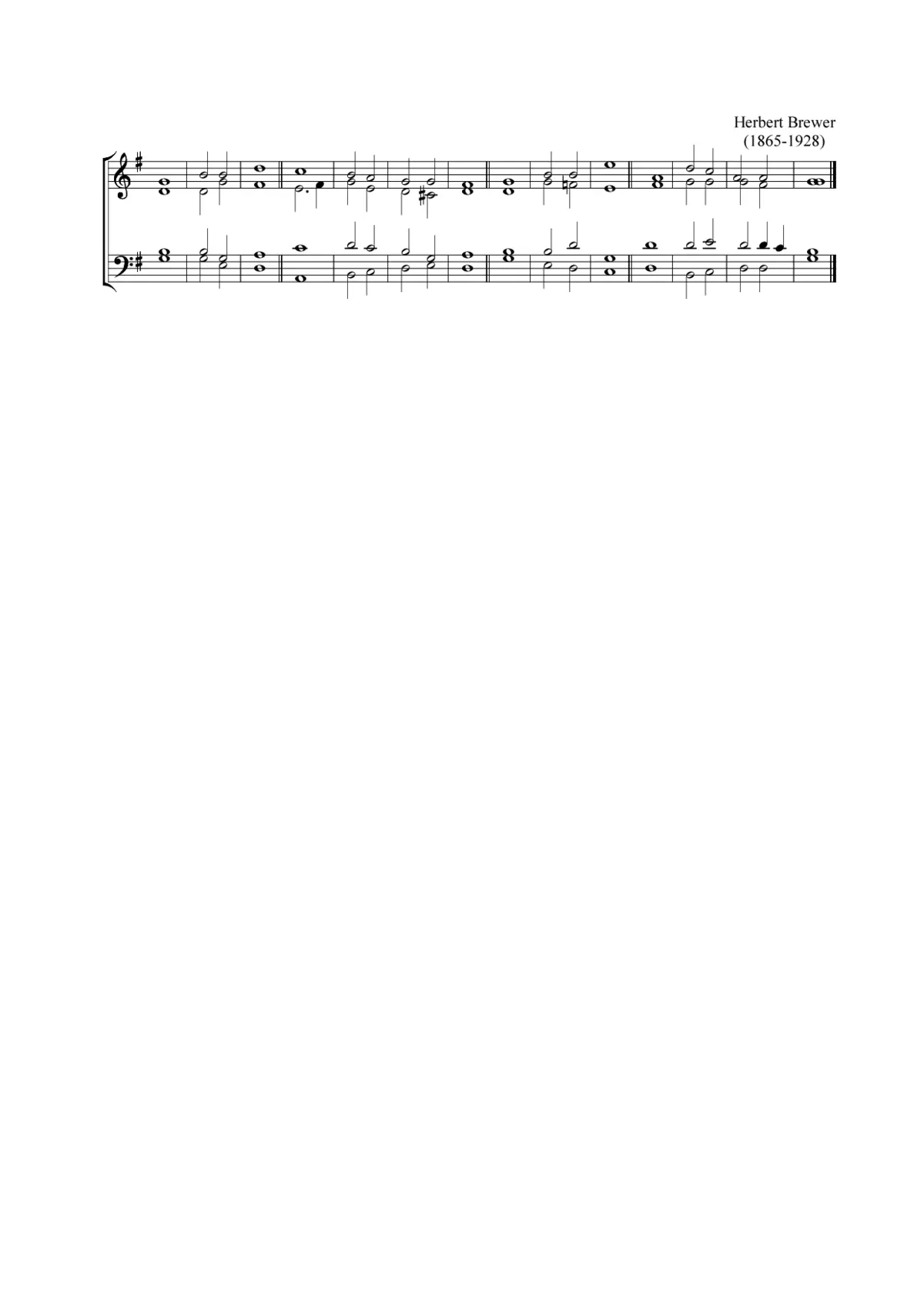 Double chant in G major - Page 1