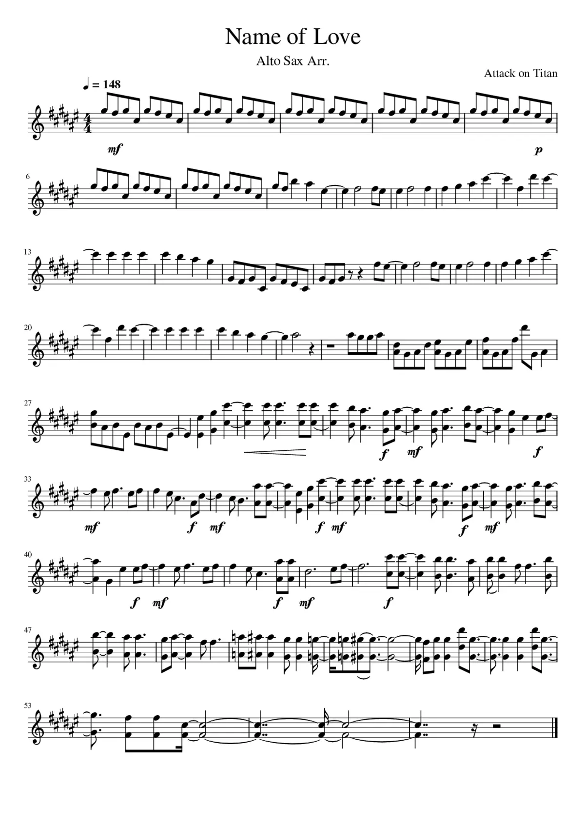 attack on titan - name of love - Page 1