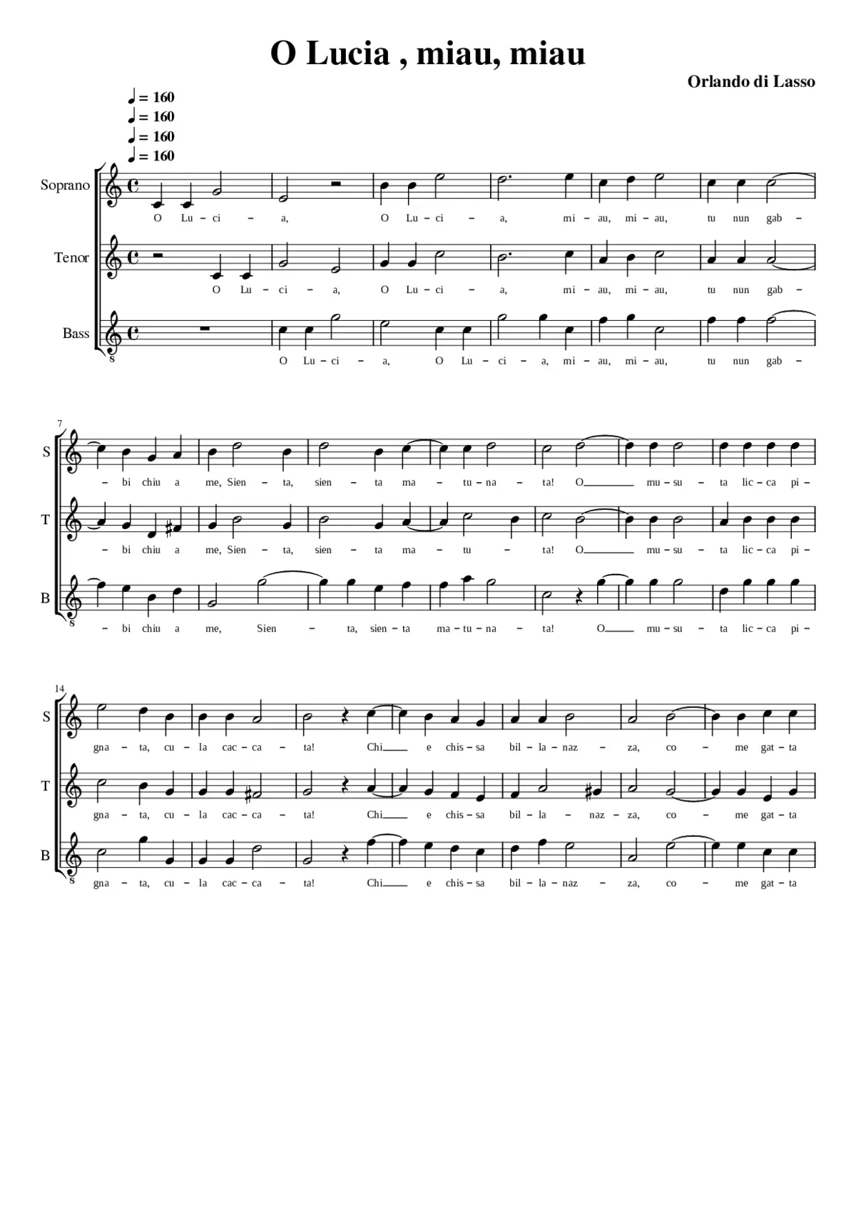 O Lucia miau miau - Page 1
