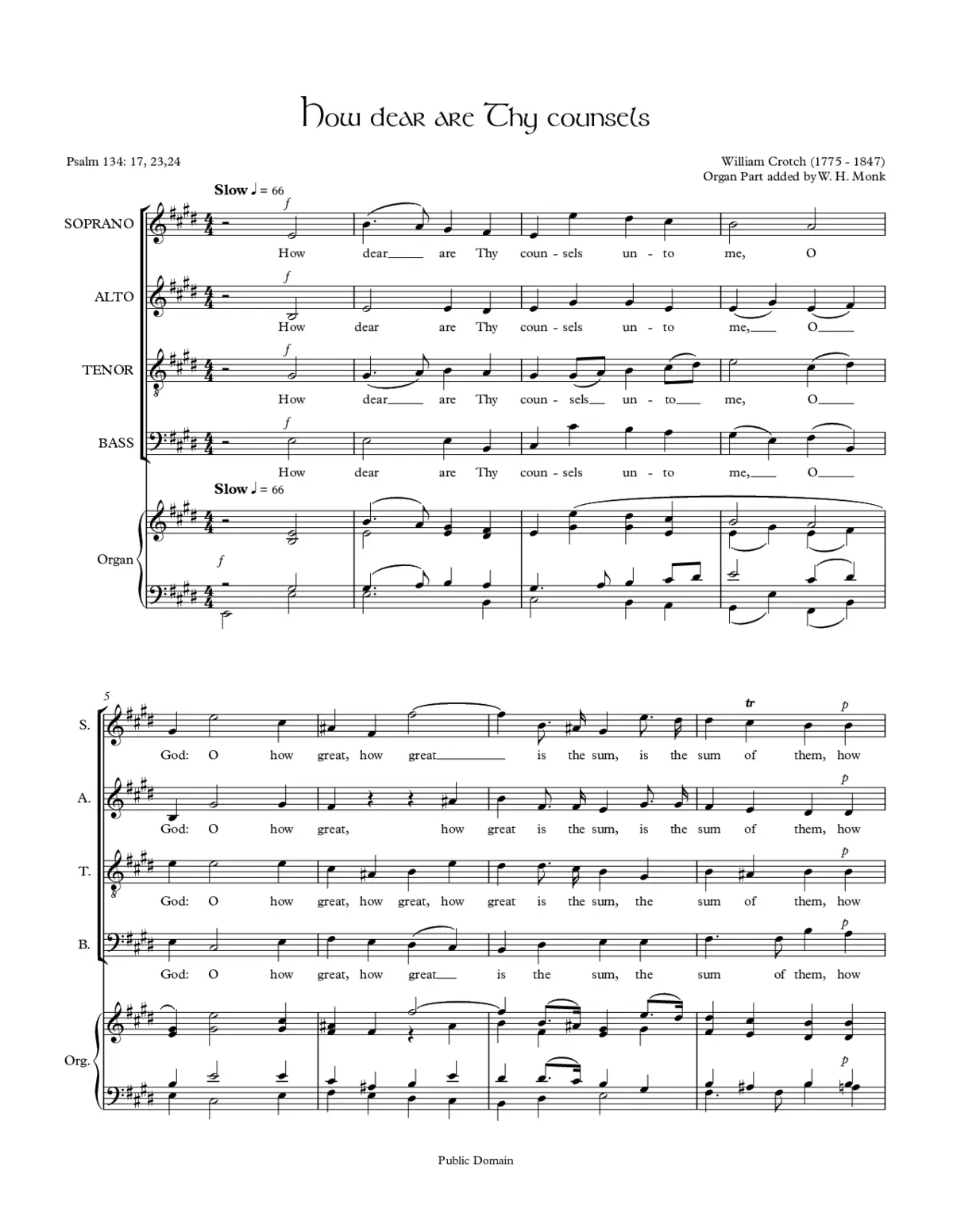 How dear are thy counsels - Page 1