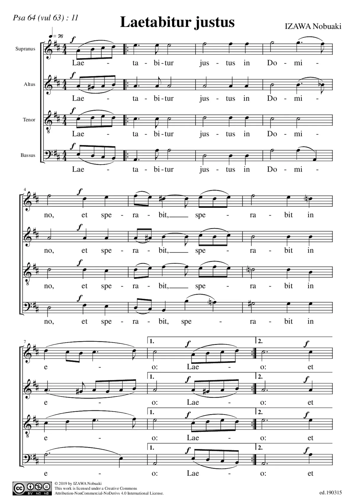 Laetabitur justus - Page 1