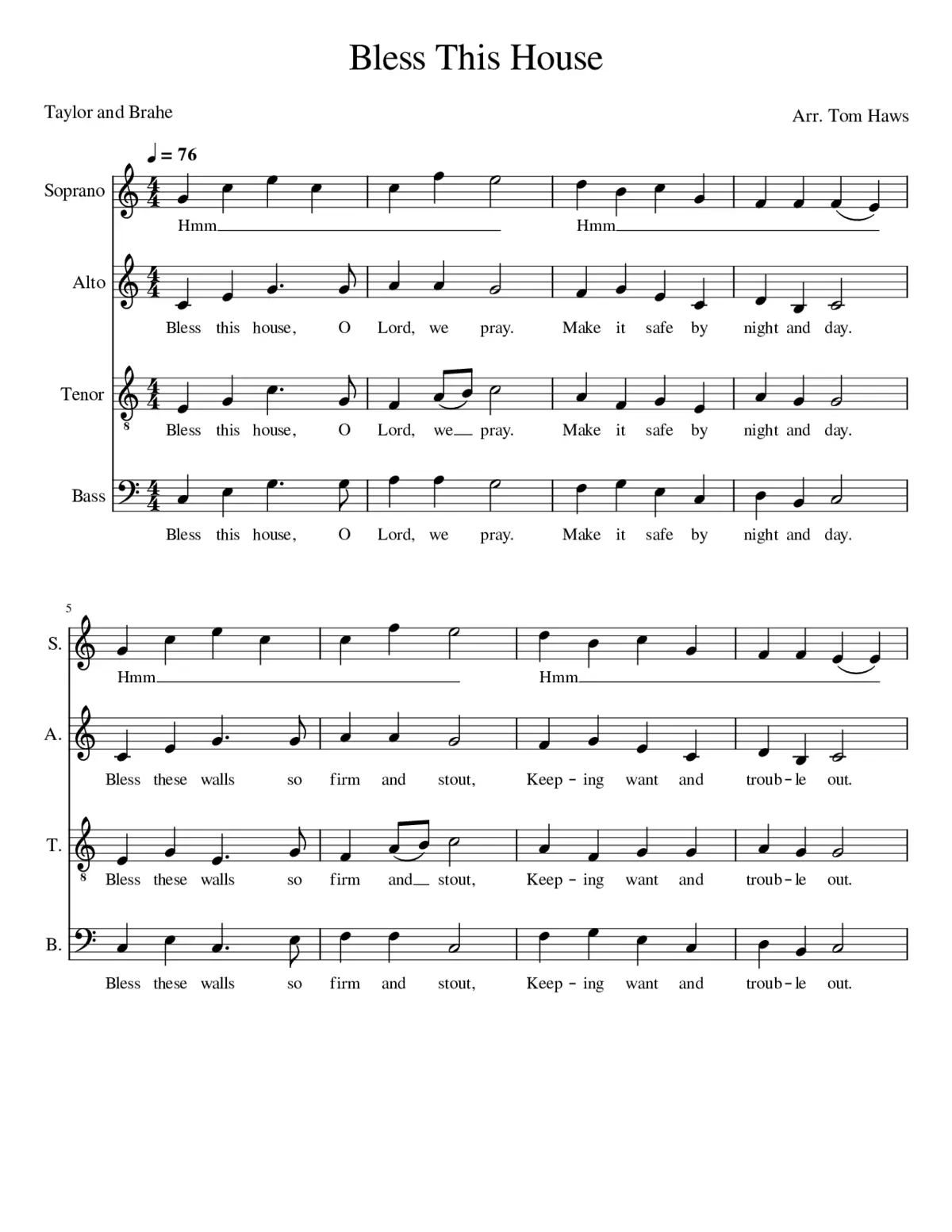 bless this house - Page 1