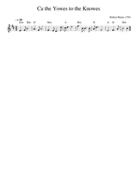 Ca the Yowes to the Knowes