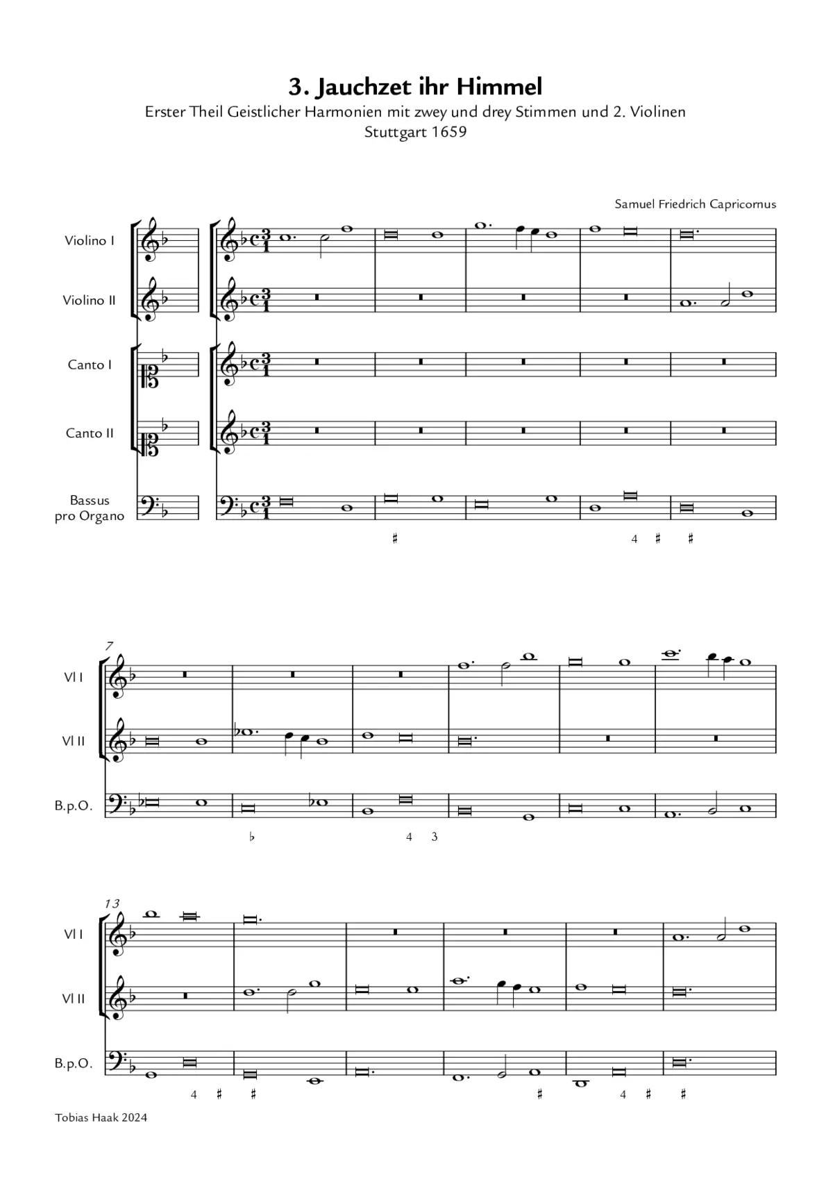 Jauchzet ihr Himmel - Page 1