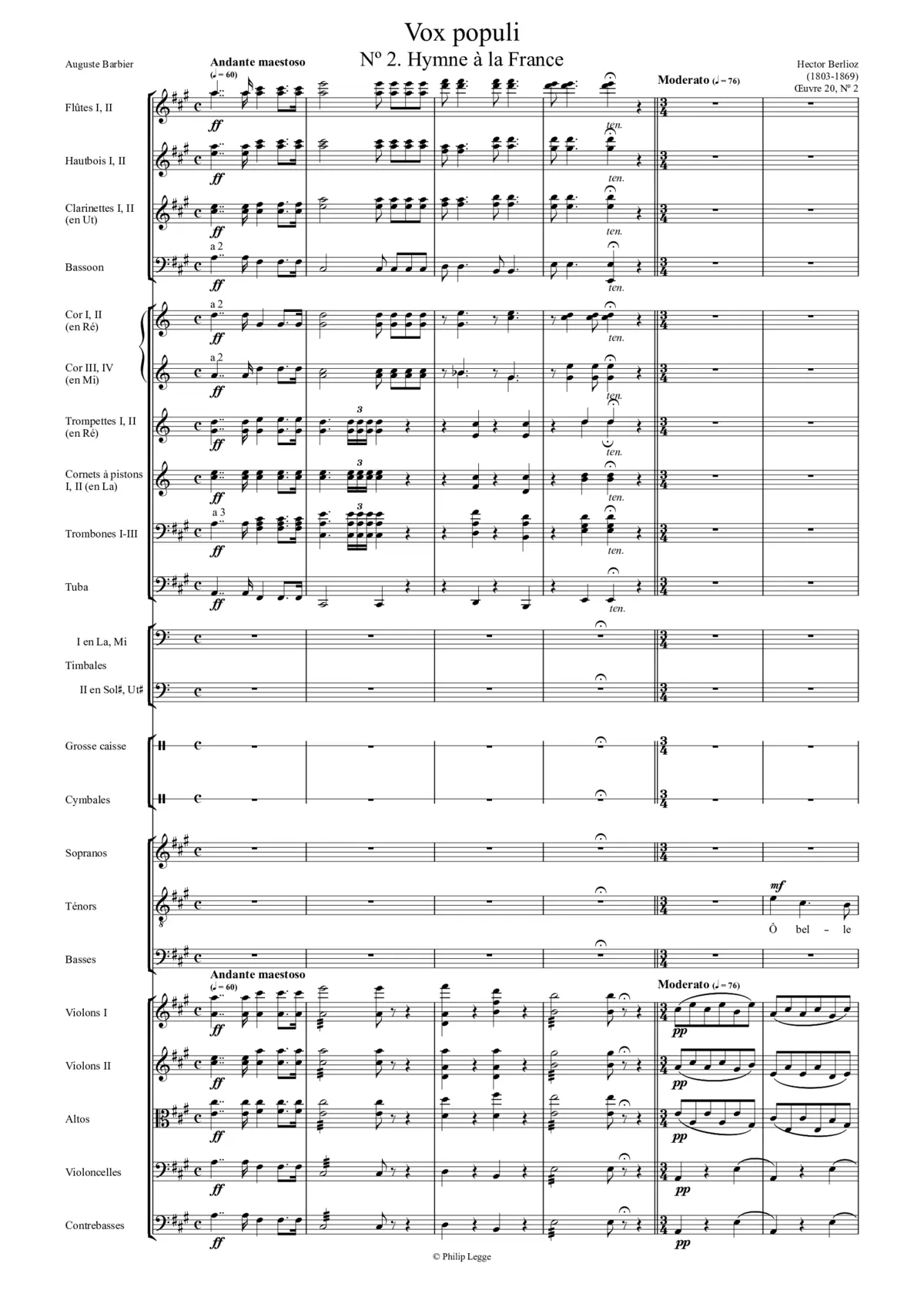 Hymne à la France, H 97 - Page 1