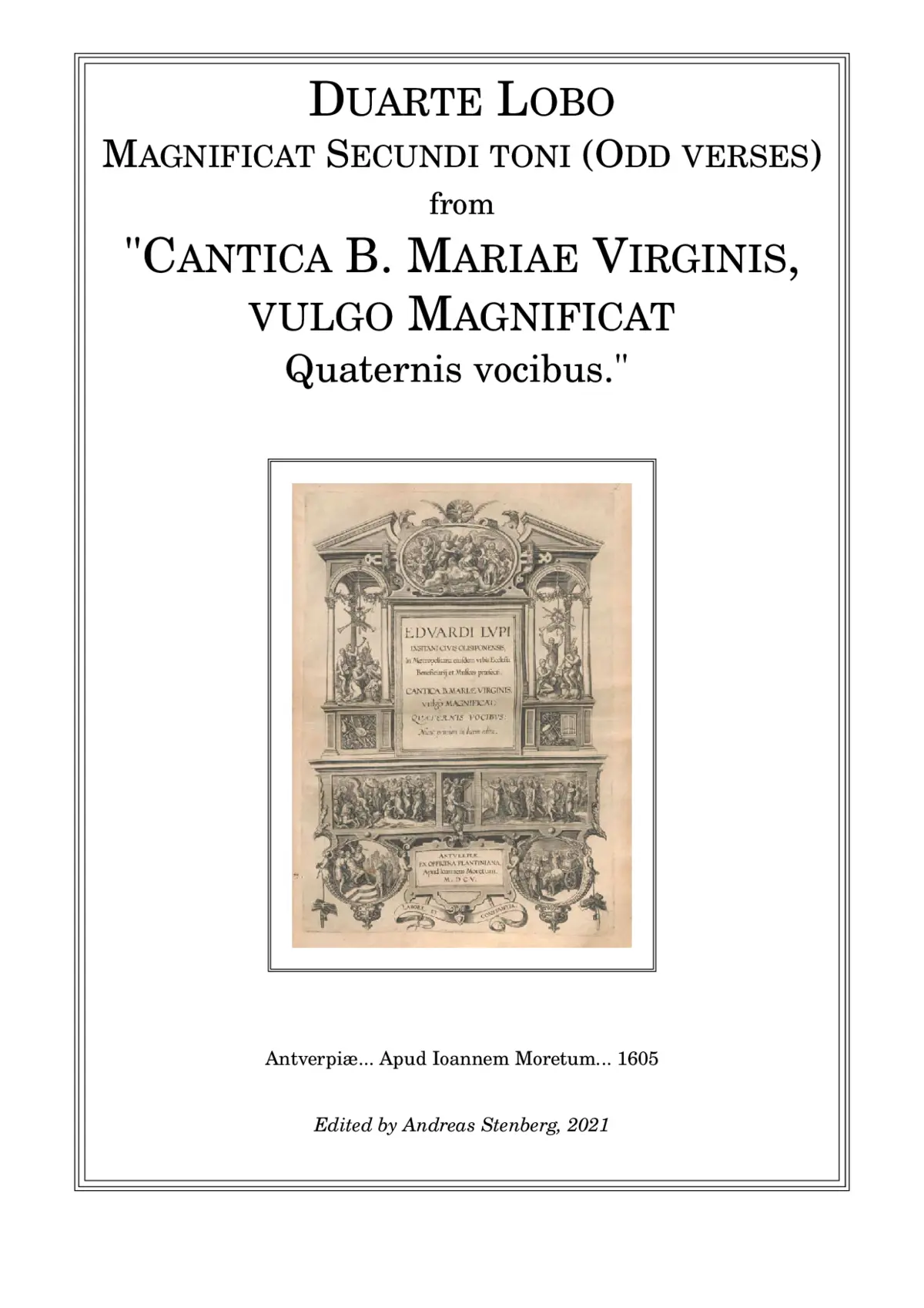 Magnificat secundi toni (odd verses) - Page 1