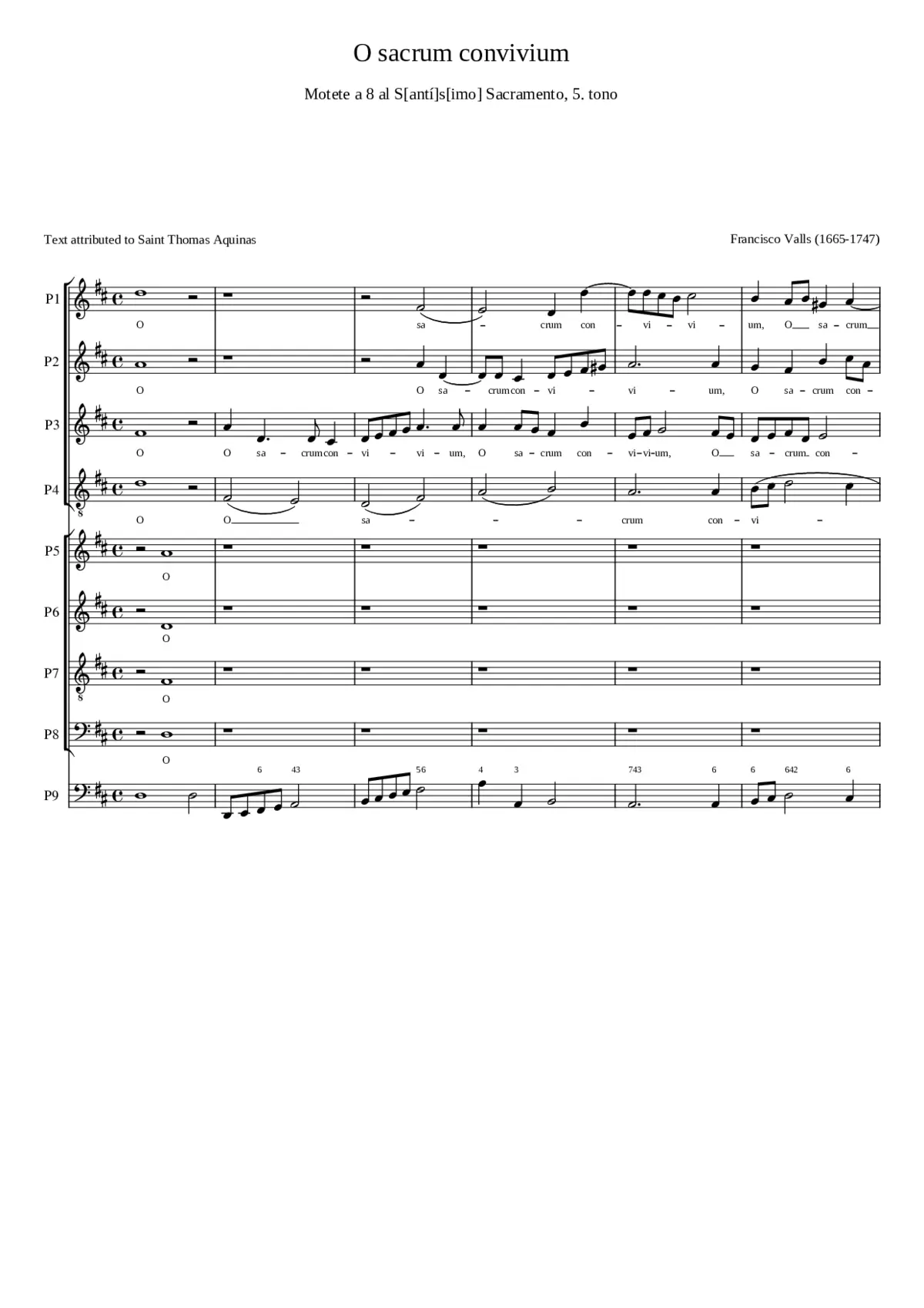 O sacrum convivium - Page 1