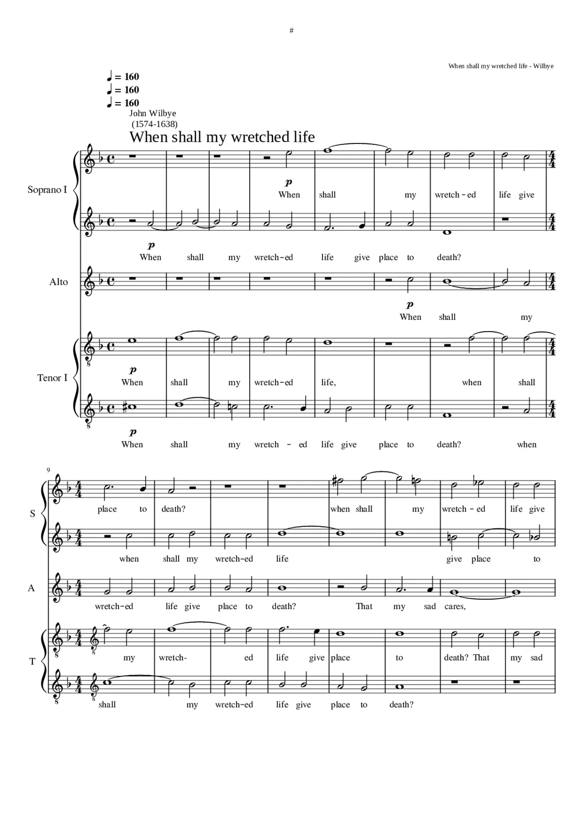 When shall my wretched life - Page 1