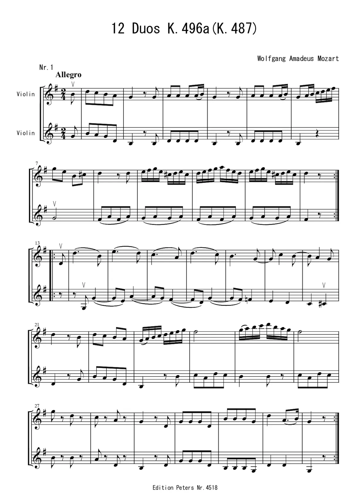 12 Horn Duos - Page 1