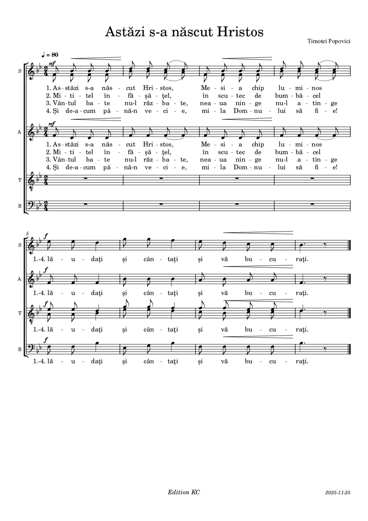 Astăzi s-a născut Hristos - Page 1