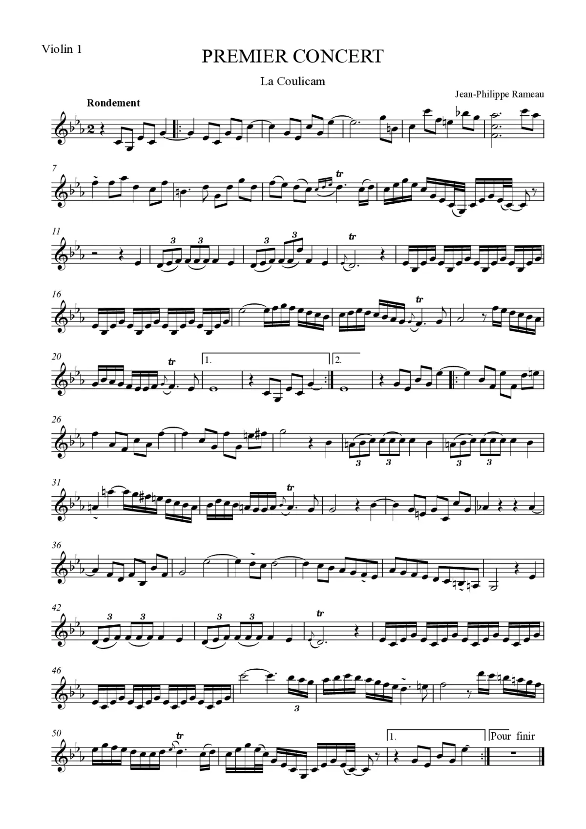 First Concert in C minor - Page 1