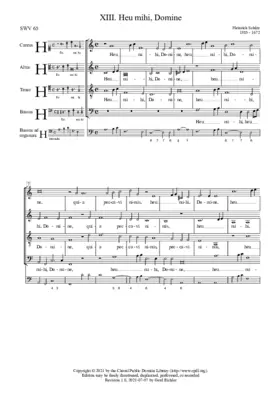 Heu mihi, Domine, SWV 65