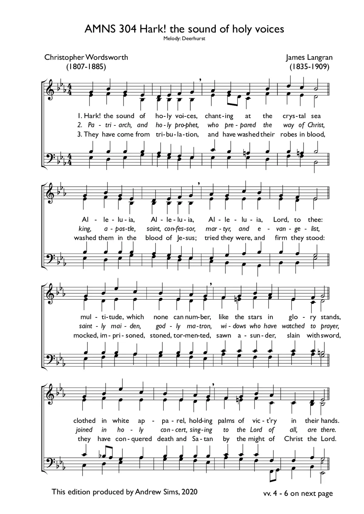 Hark! the sound of holy voices - Page 1