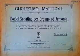 Dodici Sonatine per Organo od Armonio