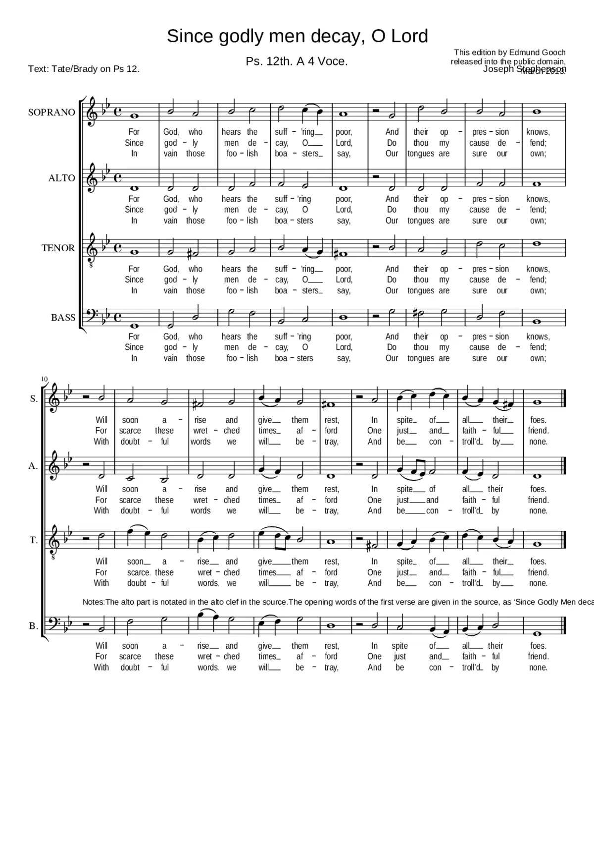 Since godly men decay O Lord - Page 1