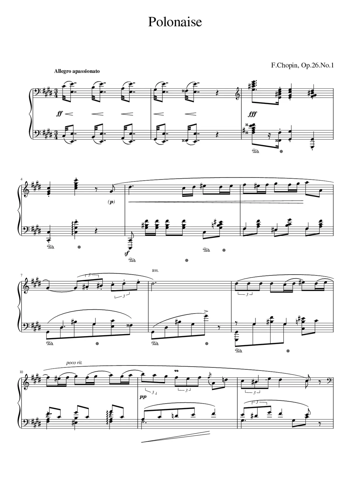 Polonaises Op.26 - Page 1