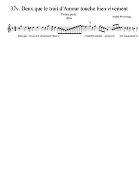37v. Deux que le trait d'Amour touche bien vivement