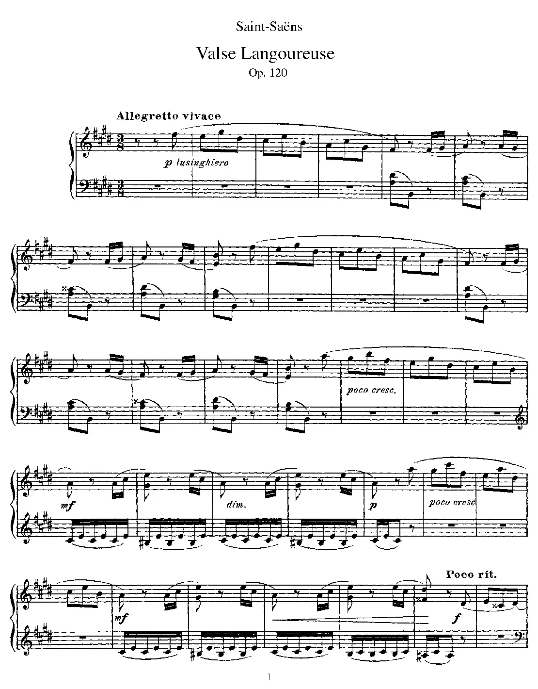 Valse langoureuse - Page 1