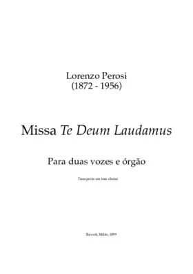 Missa "Te Deum laudamus"