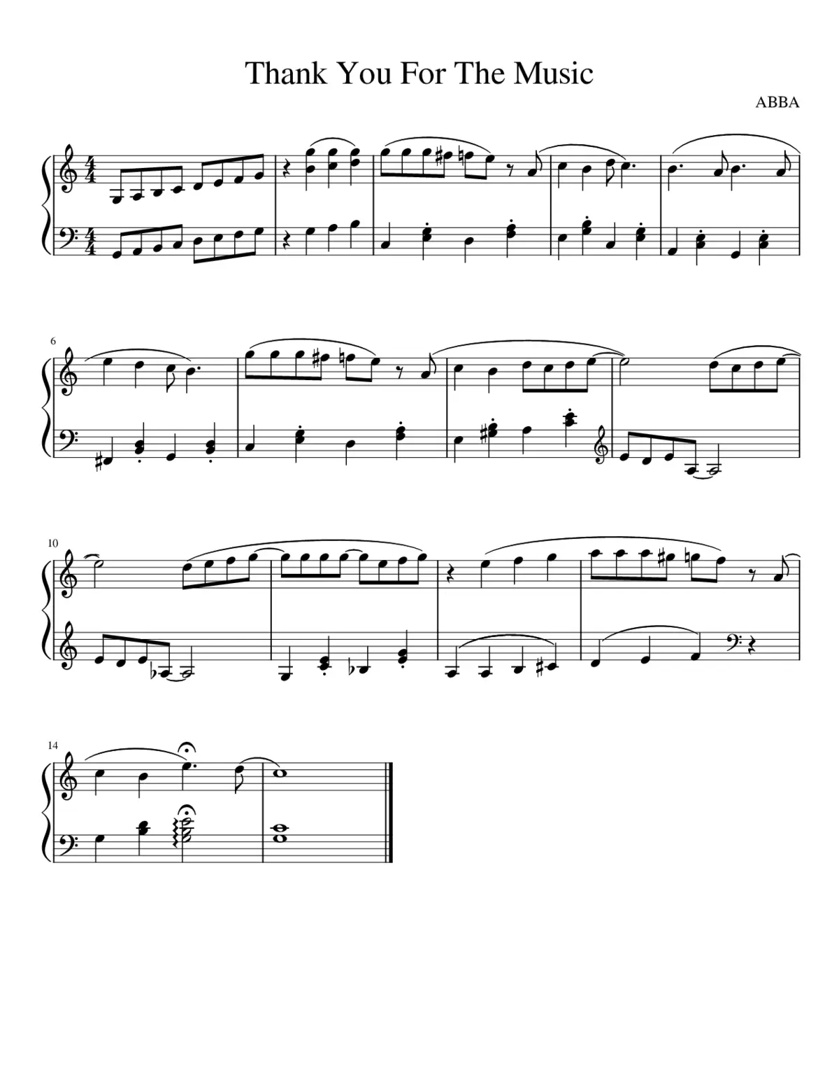 thank you for the music - Page 1