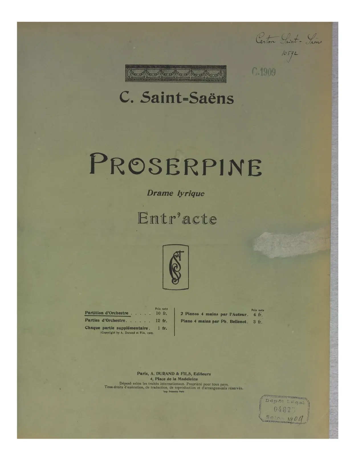 Proserpine - Page 1