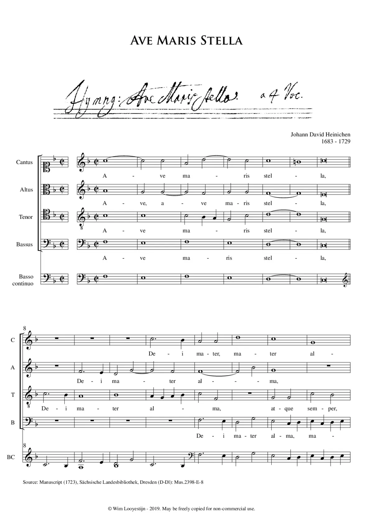 Ave maris stella - Page 1