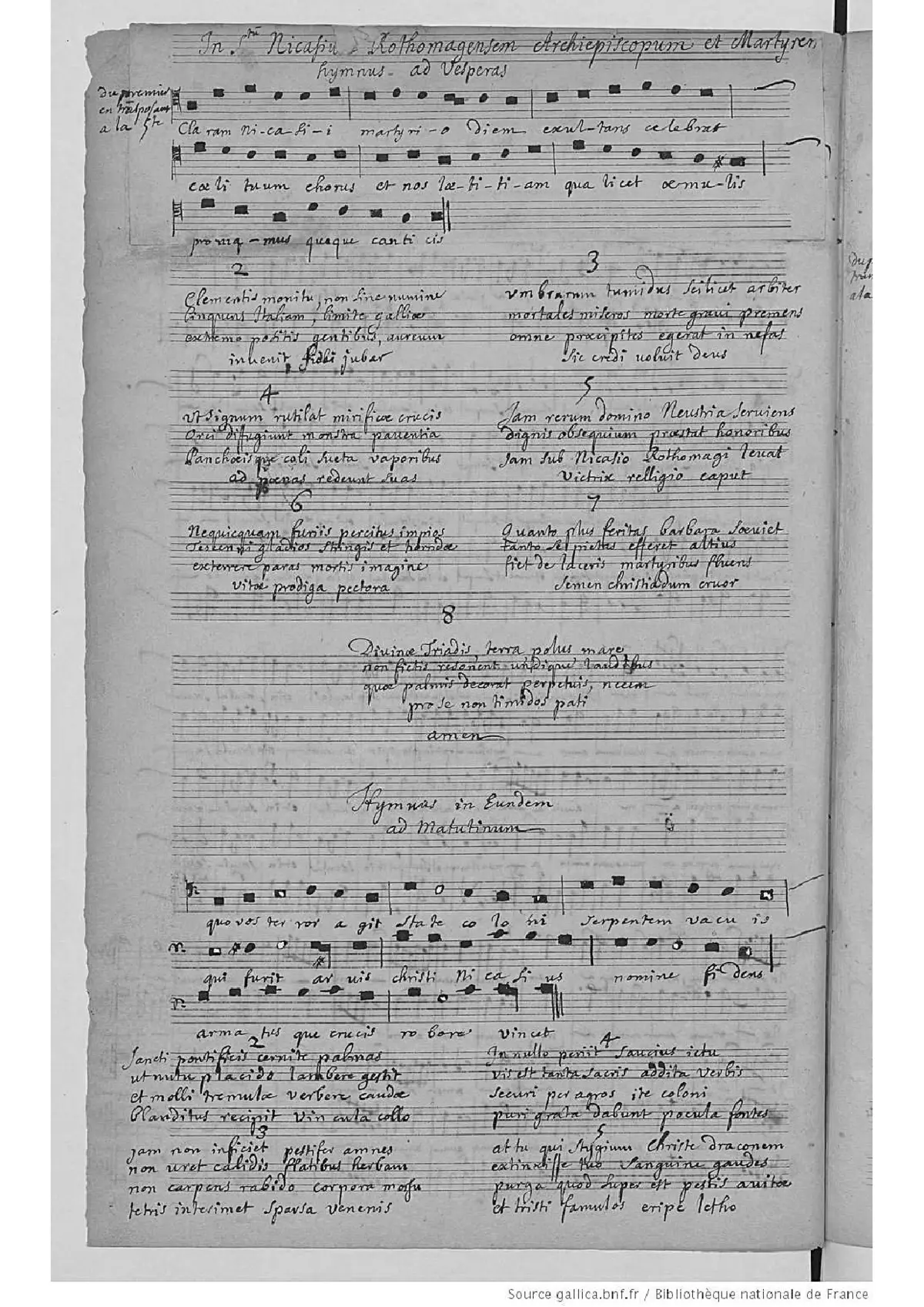 3 hymnes à saint Nicaise - Page 1