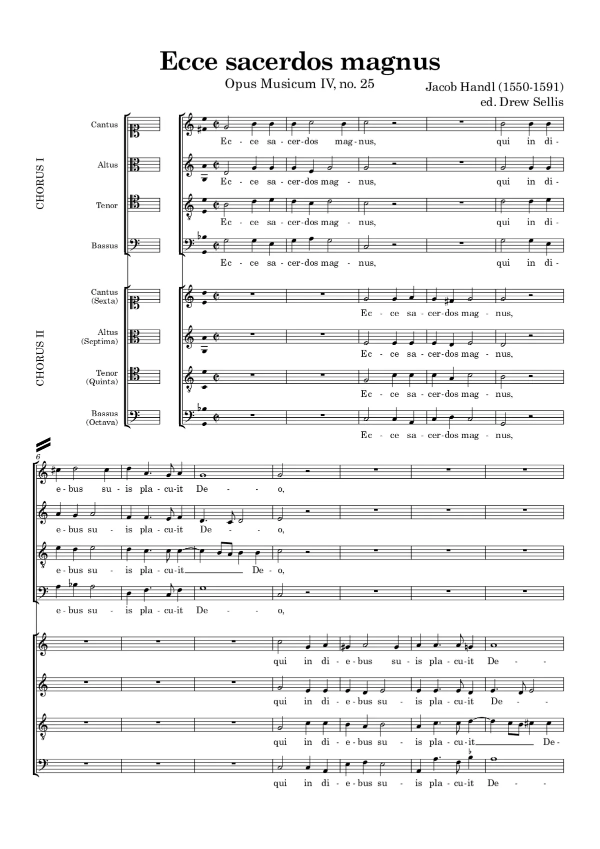Ecce sacerdos magnus - Page 1