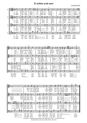 E schön und zart, von edler Art